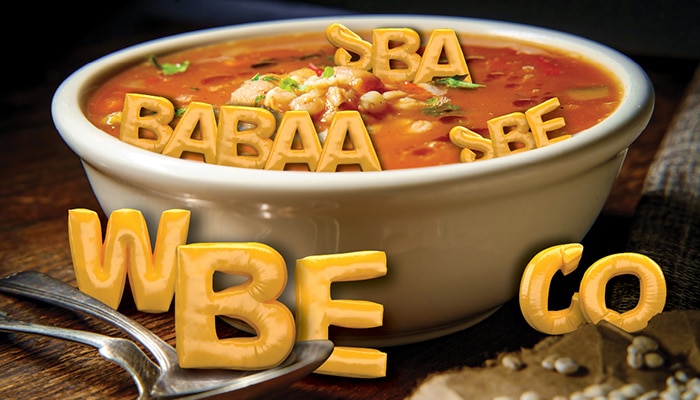 Alphabet Soup representing the Cracking the Code of Federal Contracting Acronyms